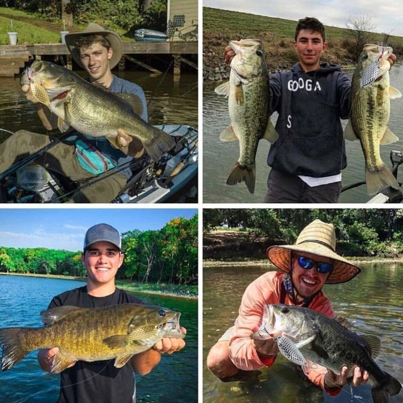 Рыболовные приманки-ложки, 5 шт. приманки-ложки для окуня форели с пластиковой коробкой для пресноводной рыбалки