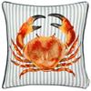 Salcombe Piped Crab Cushion Cover