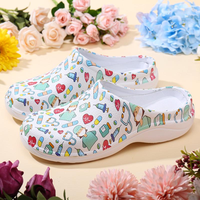 Больница Атрего, хирургические медицинские тапочки, женские нескользящие туфли для медсестер «Доктор Ева», сабо для кормления, обувь для спа-салона красоты, медицинская обувь для повара