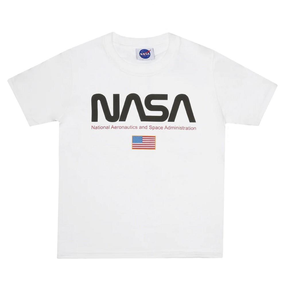 NASA Футболка с флагом для мальчиков