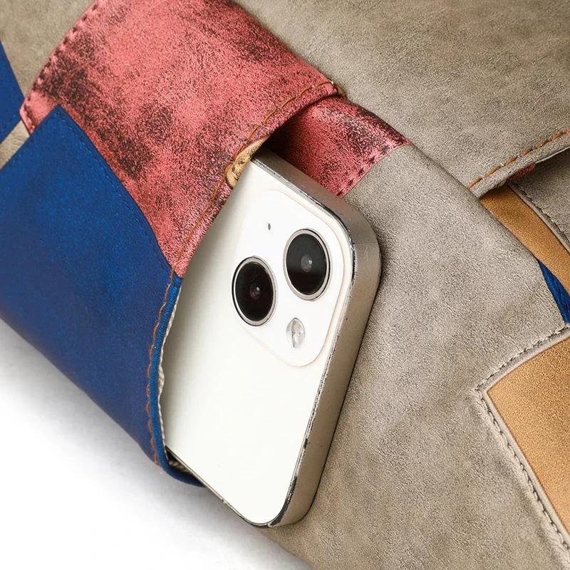 Атмосферная женская сумка, новый дизайн, соответствующий цвету, модная, универсальная, большая вместимость, одно плечо, портативная, ретро-тренд