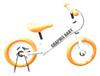 Велосипед GRAPHIS для малышей без педалей, Белый/Оранжевый, GR-BABY