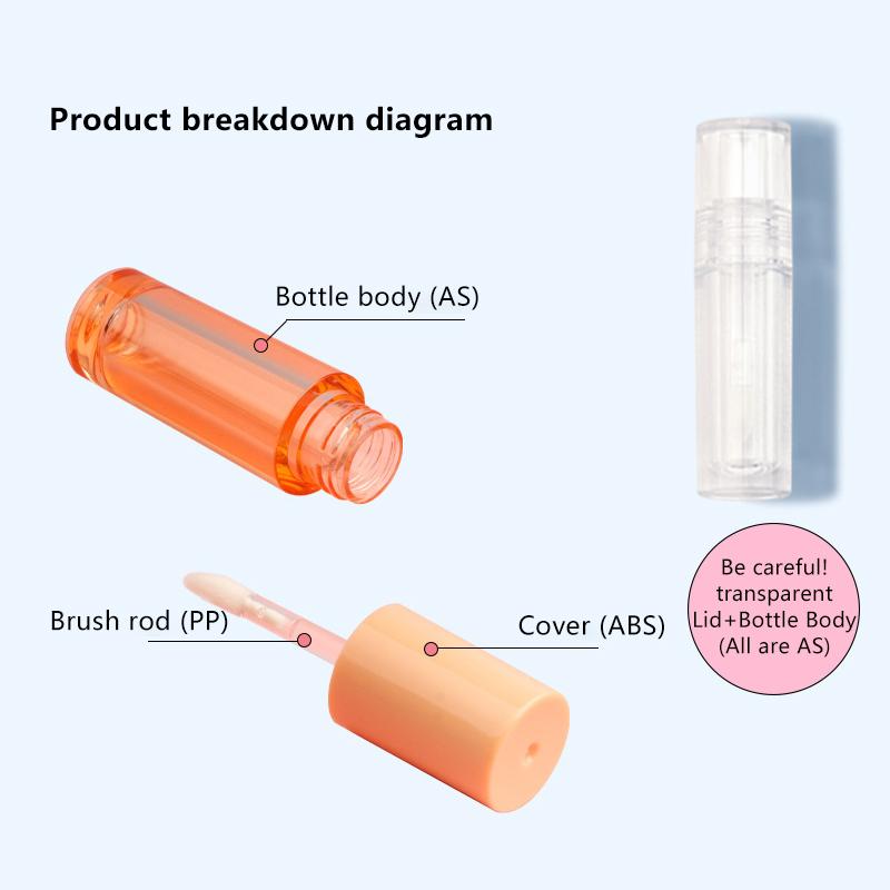 1Pcs 2ml Empty Plastic Lip Balm Tube – With Cap, Suitable for DIY Lipstick, Lip Gloss, and Cosmetic Samples