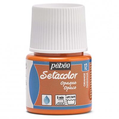 Краска для тканей Pebeo Can Paint on Dark Fabrics Seta Color Opaque Color 45 мл Orange 12