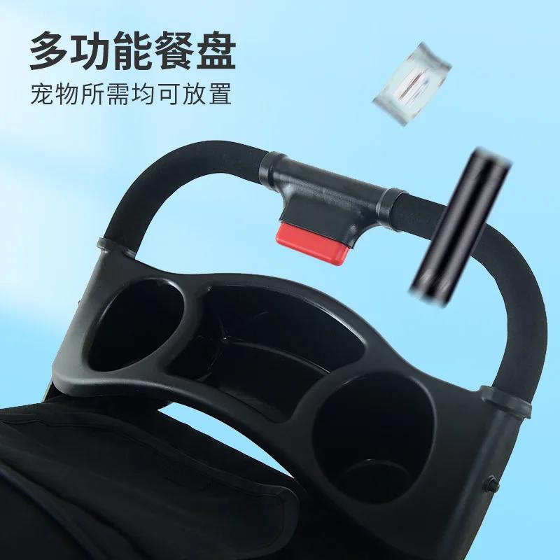 Тележка для перевозки собак и кошек, легкая и складная, цельная, для маленьких и средних собак