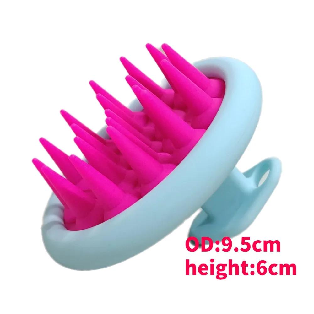 Silicone Shampoo Brush Hair Massager body scrubber Head Scalp Massage Comb Body Massage scrubber Bath Salon Hairdressing Tools