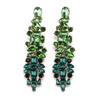 European and American Exaggerated Diamond-set Fringed Earrings Women's Fashion Creative Rhinestone Long Stud Earrings