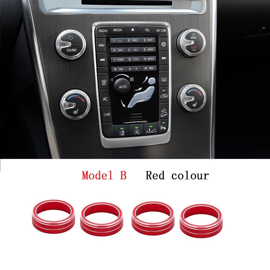 4 шт./компл., поворотная ручка автомобильного кондиционера для VOLVO S60 V60 XC60 S60 V40, автомобильный кондиционер, переключатель контроля тепла