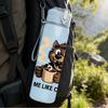 1PC Coffee Lover Wolf Cartoon 750ml Color Plastic Sports Water Bottle Leakproof Flip Straw Lid Suitable for Sports Office Home Use