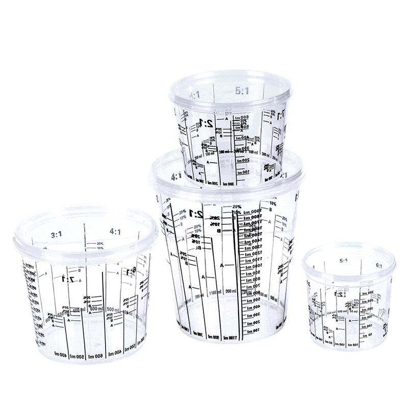 Пластиковый стаканчик для смешивания красок Pp Жесткий пластиковый стаканчик для краски Tune с крышкой