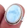 Natural Republic Larimar Gemstone 925 Solid Sterling Silver Gift Ring S.6 C4P59
