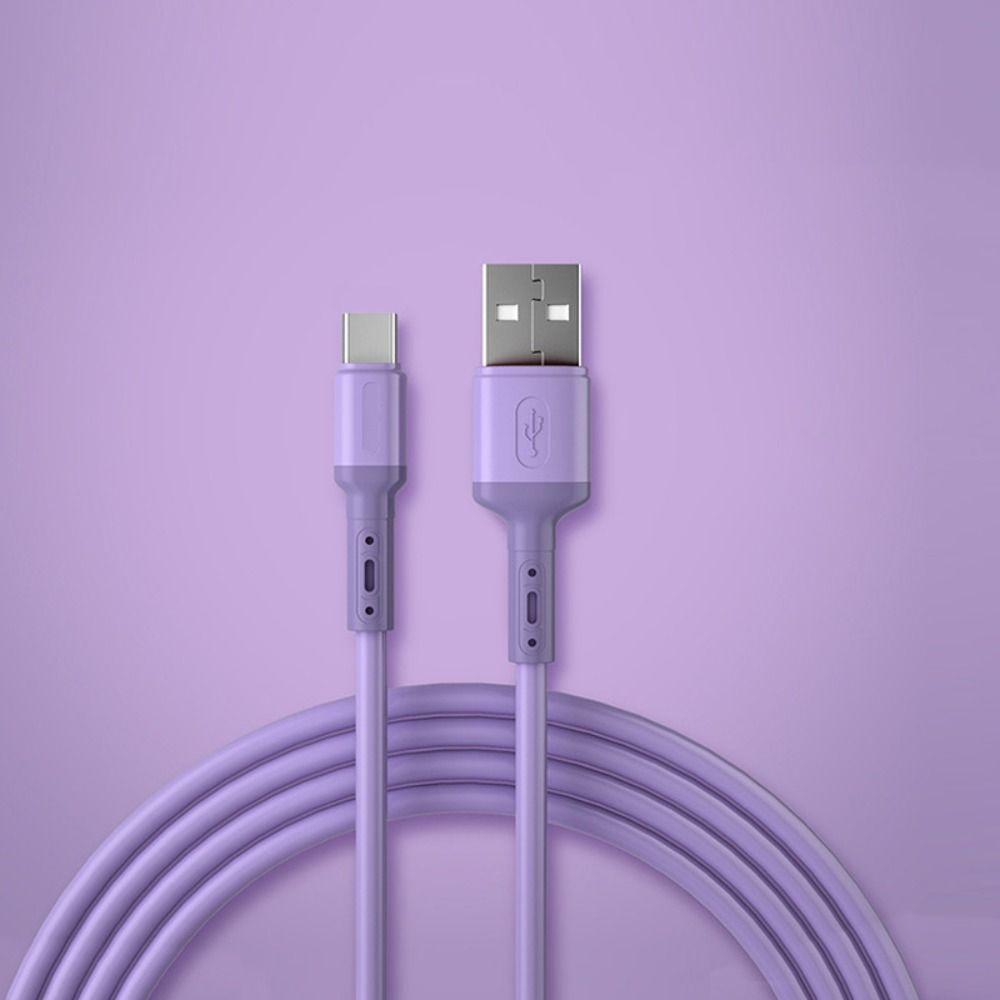 Цифровые кабели Быстрая зарядка Зарядное устройство USB-C Провод для передачи данных Кабель для быстрой зарядки Жидкий силиконовый кабель