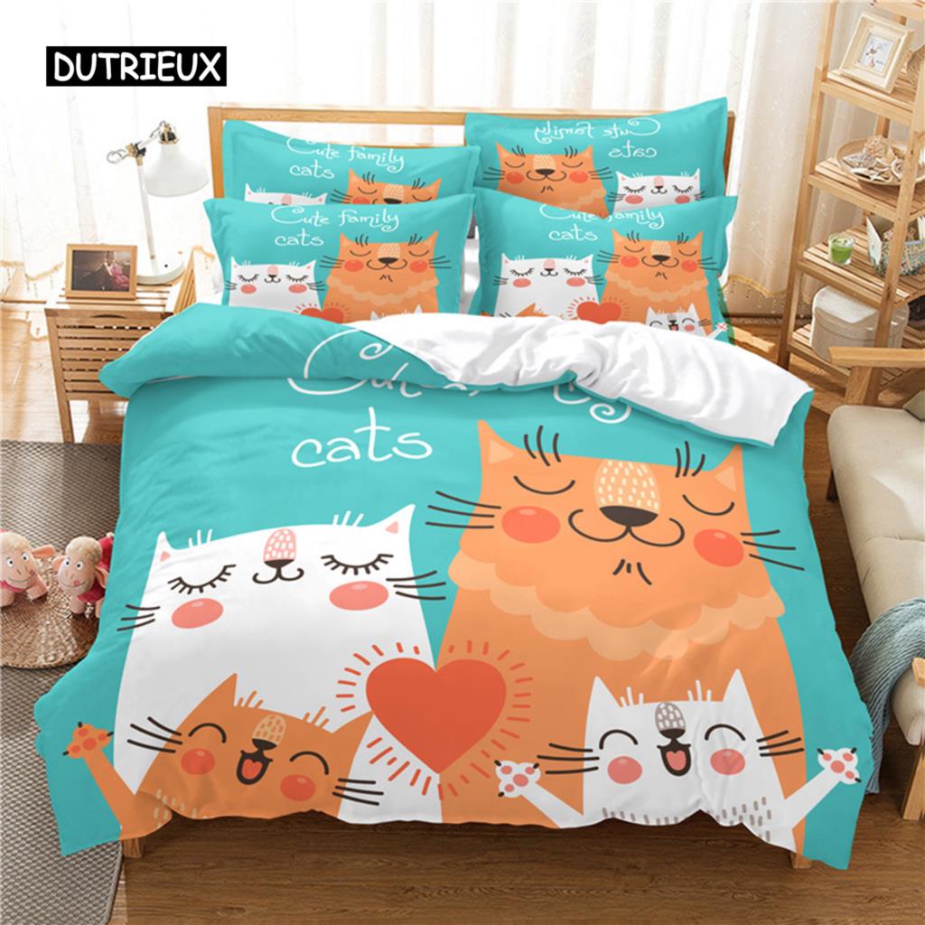 Комплект постельного белья для девочек и с единорогами, комплект пододеяльника, 3D постельное белье, цифровая печать, постельное белье размера «queen», модный дизайн