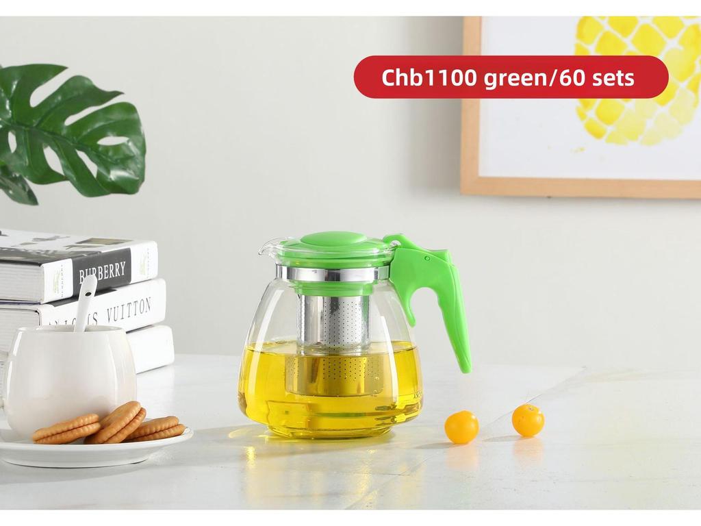 Чайник из термостойкого стекла большой емкости с фильтром для чая Кунг-фу