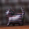 Mini Cat Desktop Figurine Sandalwood Animal Sculpture Office Figurine Wooden Carved Figurine  Car