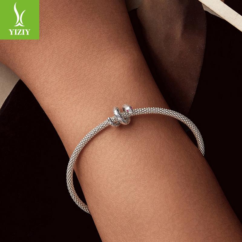 S925 Sterling Silver Snake To Run Beaded Accessories Sterling Silver Diy Lucky Bead Accessories