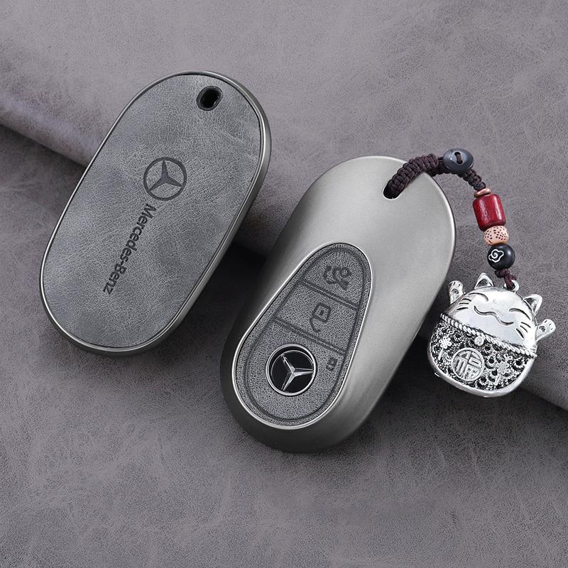 PZQ2 Fashion Car Remote Key Case Cover Shell For Mercedes Benz A C E S G Class GLC CLE CLA GLB GLS W177 W205 W213 W222 X167 AMG