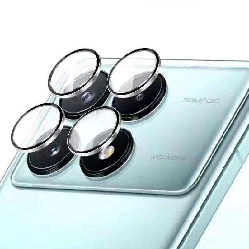 Металлическое кольцо для объектива, защитное стекло для Xiaomi Poco X6 Pro, Защитная пленка для объектива камеры Poco X6 5G, задняя крышка объектива