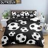 3D Football Duvet Cover Double Queen Full Bedding Set 23pcs Quilt Cover With Zipper Closure King Size Polyester Comforter Cover