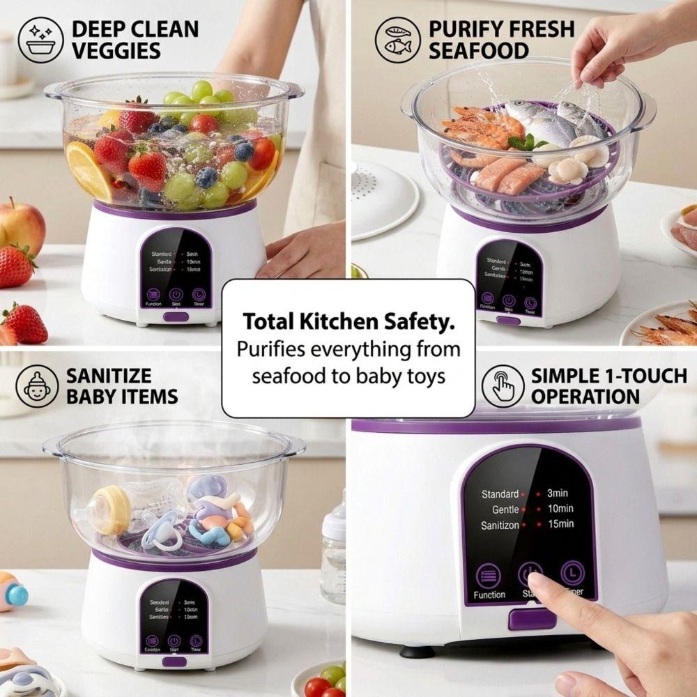 2.5L/3.8L Vegetable Purifier Food Purifier Machine Fruits,veggies, Seafood, Baby Bottles & Toys