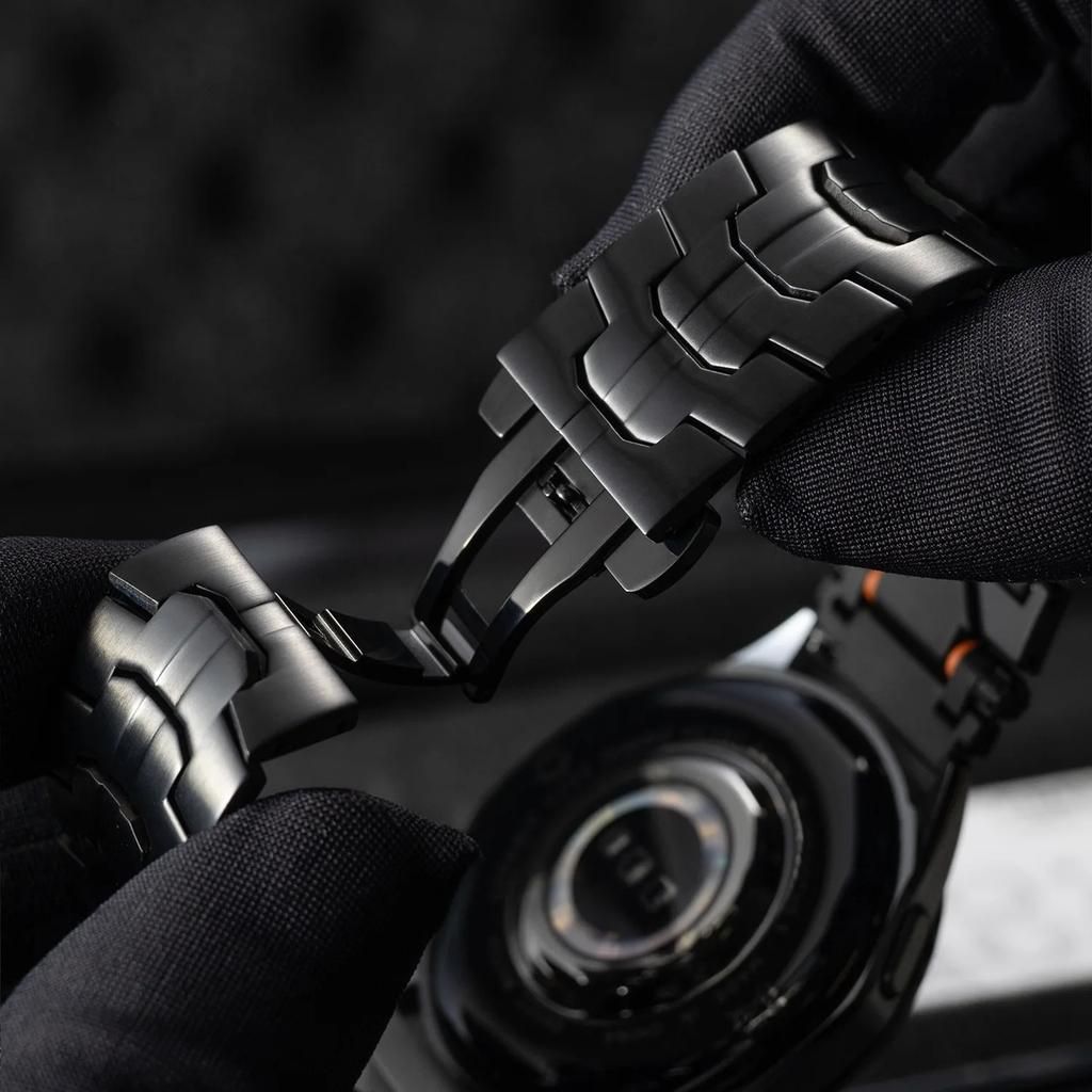 Ремешок из нержавеющей стали 22 мм 20 мм для Huawei Watch GT4 5 46 мм/GT5 Pro GT3 GT2 Металлический браслет для Samsung Galaxy Watch 7/6/5/4