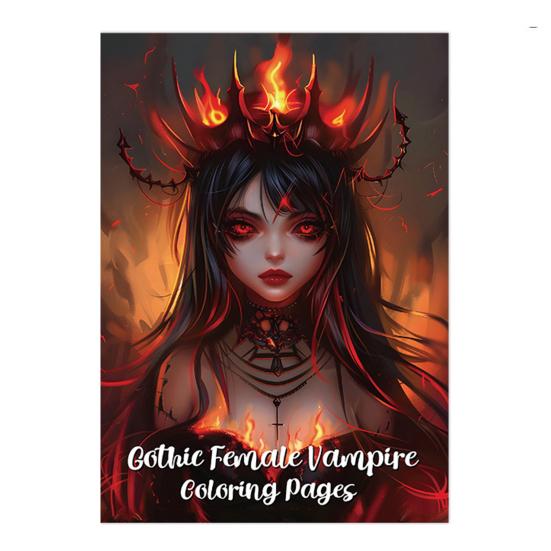 Anime Characters Coloring Book for Adults Teens Skull Woman Coloring Book DIY Stress Relief Art Book