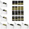Captain Pilot Epaulets 1 Pair Professional Uniform Shoulder Straps with 1/2/3/4 Gold Silver Bar