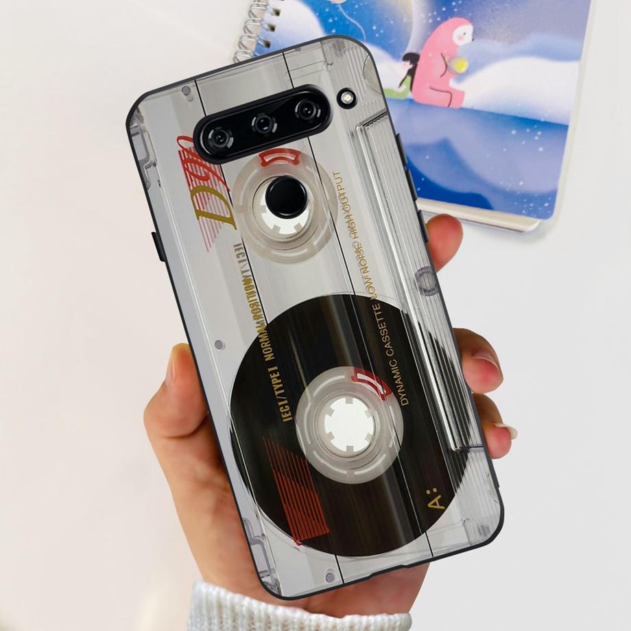 Чехол-крышка для LG V40 ThinQ Для LG V35 V35+ ThinQ Мягкие ТПУ Силиконовые Чехлы Модный Цветочный Милый Рисунок Funda Для LGV40 ThinQ Capa