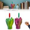 Middle Finger Pen Holder Wth Your On Pen,3D Printing Funny Pencil Cup, Middle Finger Pen Holder Desktop Decor,Funny Prank Pen Holder Desktop Decor