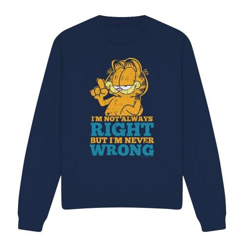 Garfield Unisex Adult Never Wrong Sweatshirt