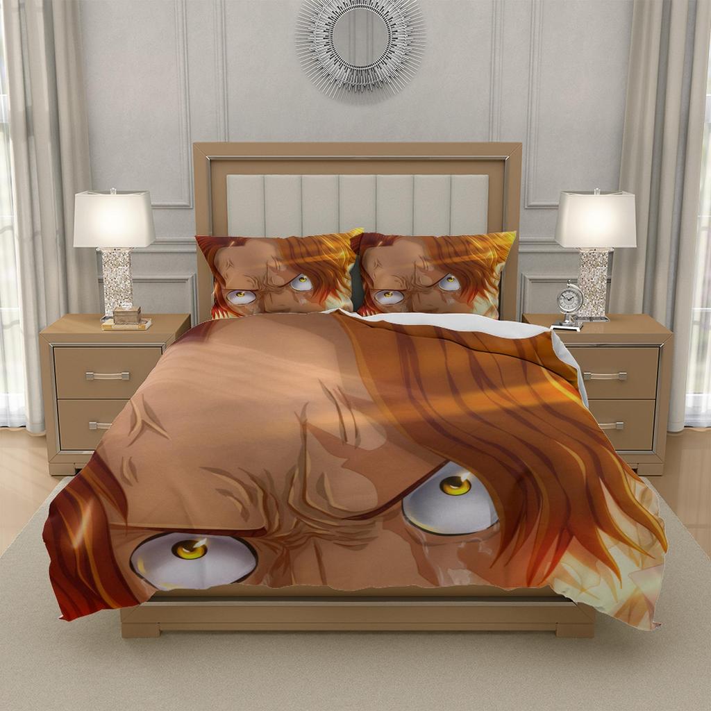 M-Monkey D-D. L-Luffy O-One P-Piece Anime Bedding Set Duvet Cover Durable Polyester Teen Bedroom Decor Single Double Queen King Size