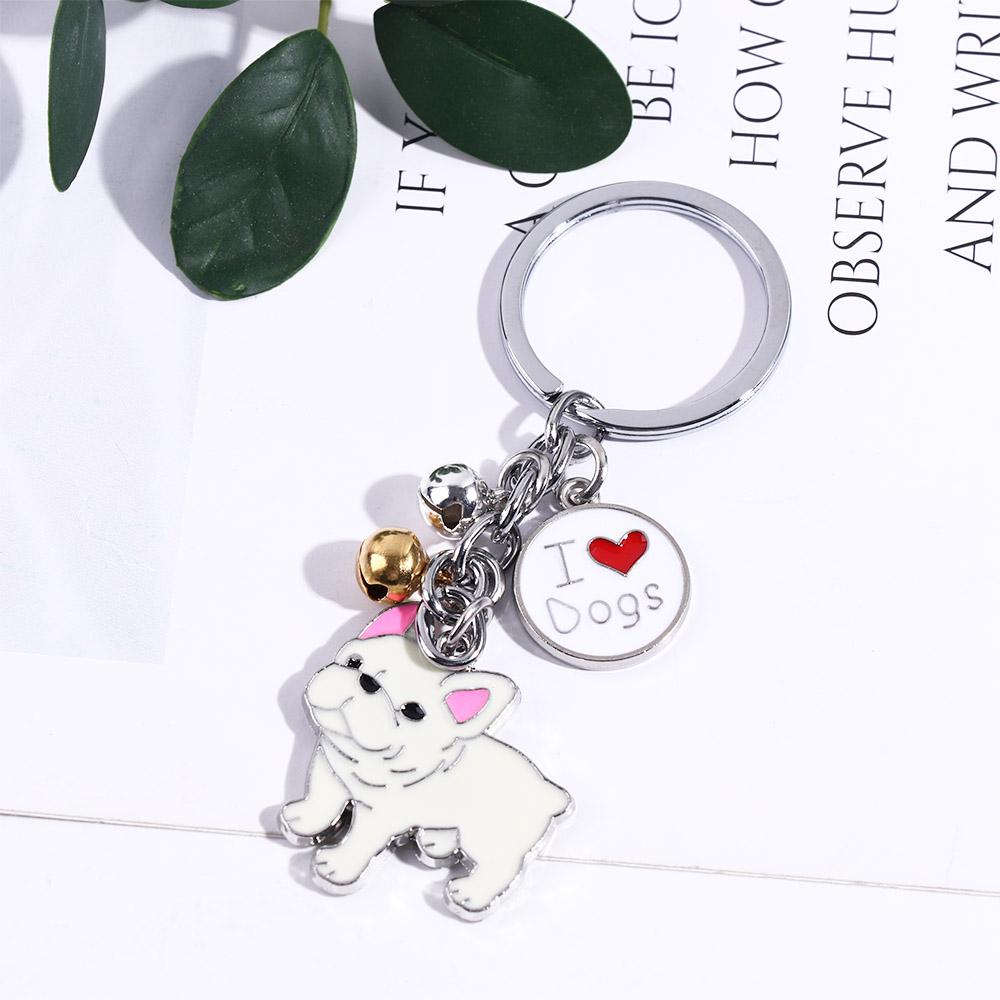 Enamel Golden Retriever Maltese Animal Bell Pet Keyring Pet Keychain Dog Keychain Dog Pendant