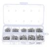 MUQZI Sports Accessory 500Pcs 10 Sizes Assorted Sharpened Fish Hooks Lures Baits and Fishing Tackle Box