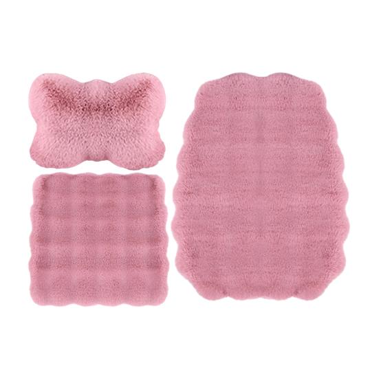 Утолщенные плюшевые подушки для автомобильных сидений, мягкие, пушистые, теплые, нескользящие чехлы для передних и задних сидений