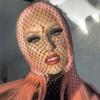 Shining Headcover Mesh  Headwrap Crystal Head Mask Rhinestone Mesh Veil Fishnet Headhood