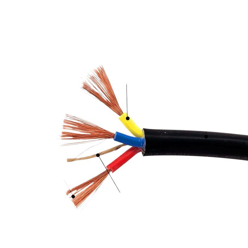 Flexible 2-Core Sheathed Power Cord: Pure Copper 1.5/2.5mm² Core Household Electrical Extension Cable