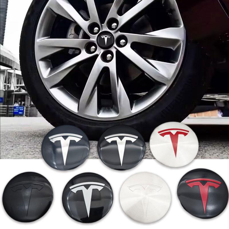 ZFX1 4 шт. 56 мм Колпачок ступицы Tesla с логотипом Высококачественная наклейка для Tesla Model 3 Y S X Персонализированные наклейки на автомобиль Автомобильные аксессуары