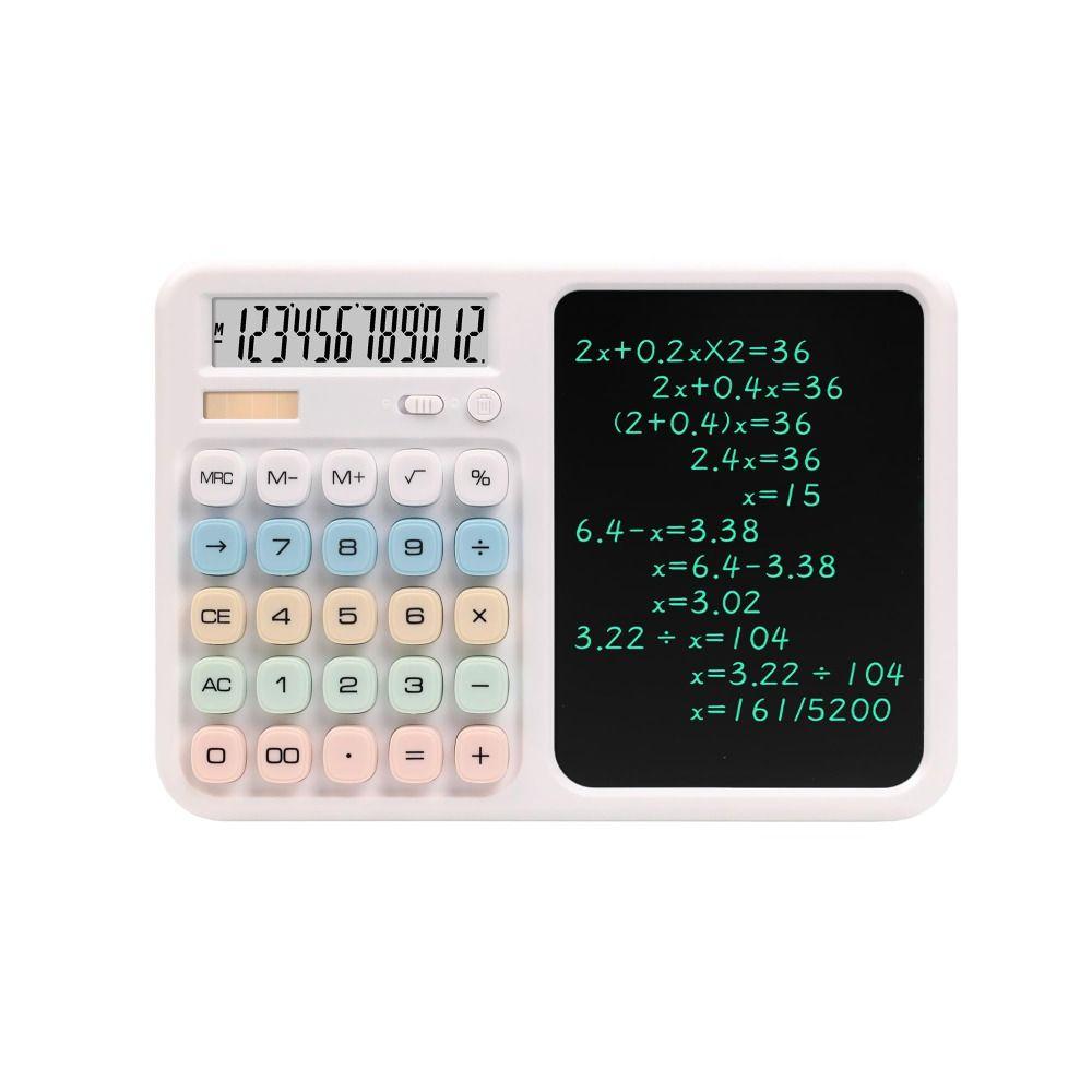 Large Button Design Writing Tablet Calculator 12 Digit Display Scientific Calculator School
