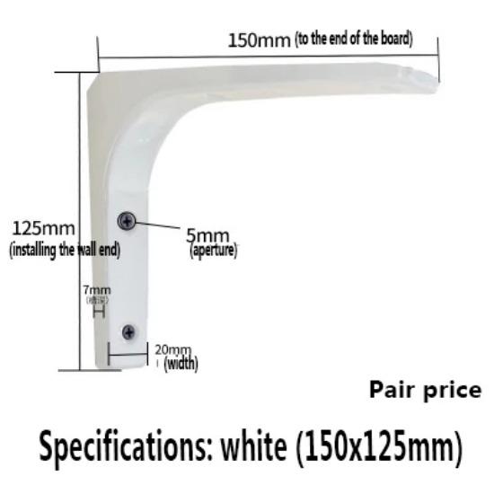 2 шт./лот настенная плавающая полка с распоркой, декоративные кронштейны для полок, 75-400 мм L-образный металлический угловой кронштейн для полки