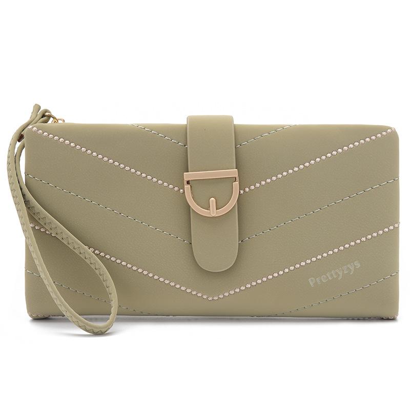 Women's Long Wallet Women's Retro Simple Buckle Women's Handbag