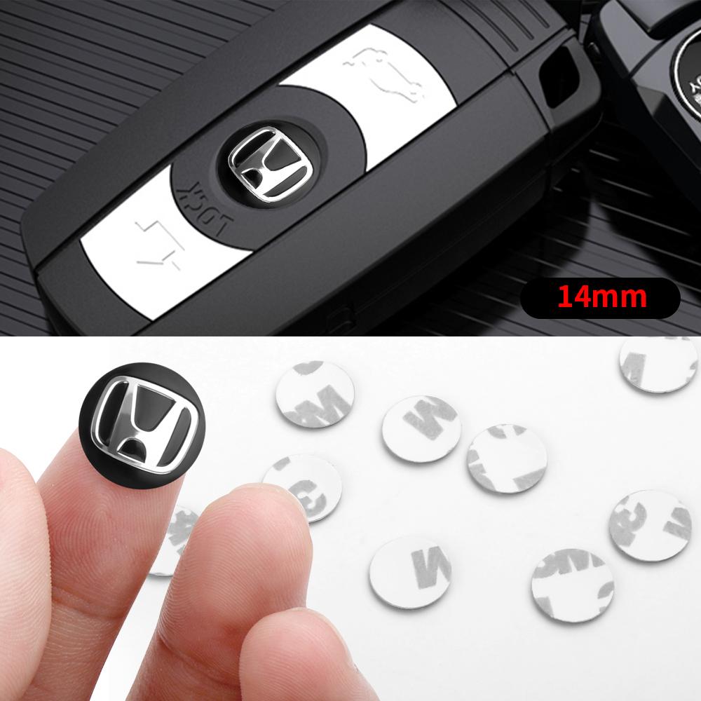 VFHJQ1 5/10/20Pc Car Key Emblem Sticker Car Remote Control Key Shell Badge For Honda Mugen Accord Civic Vezel CRV Jazz City HRV Insight
