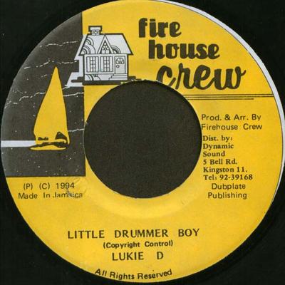 7-дюймовая пластинка LUKIE D Little Drummer Boy FH004 Firehouse Crew 1994 Ямайка Регги Ска Даб Б/у