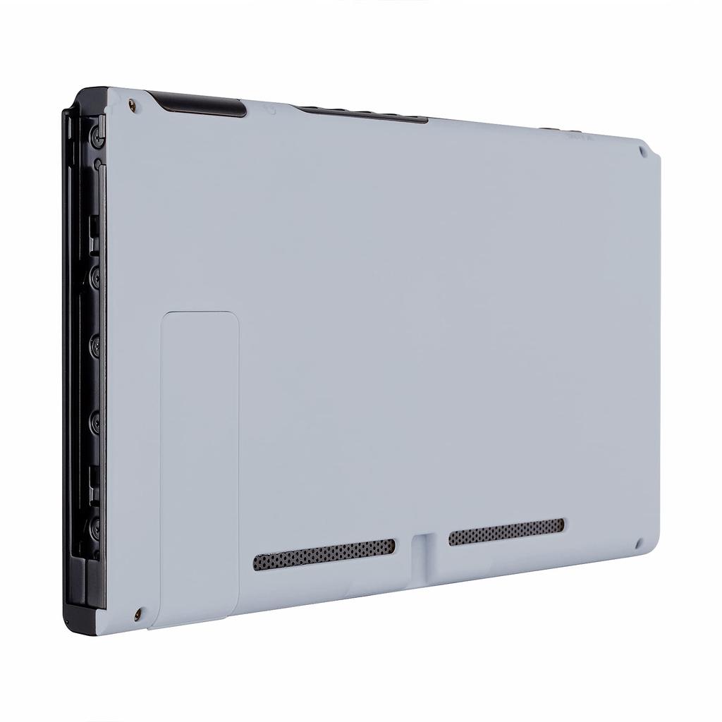 eXtremeRate DIY Back Housing Shell for Switch Console with Kickstand Shell Not Hope (Joy-Con Included) [New Gray]