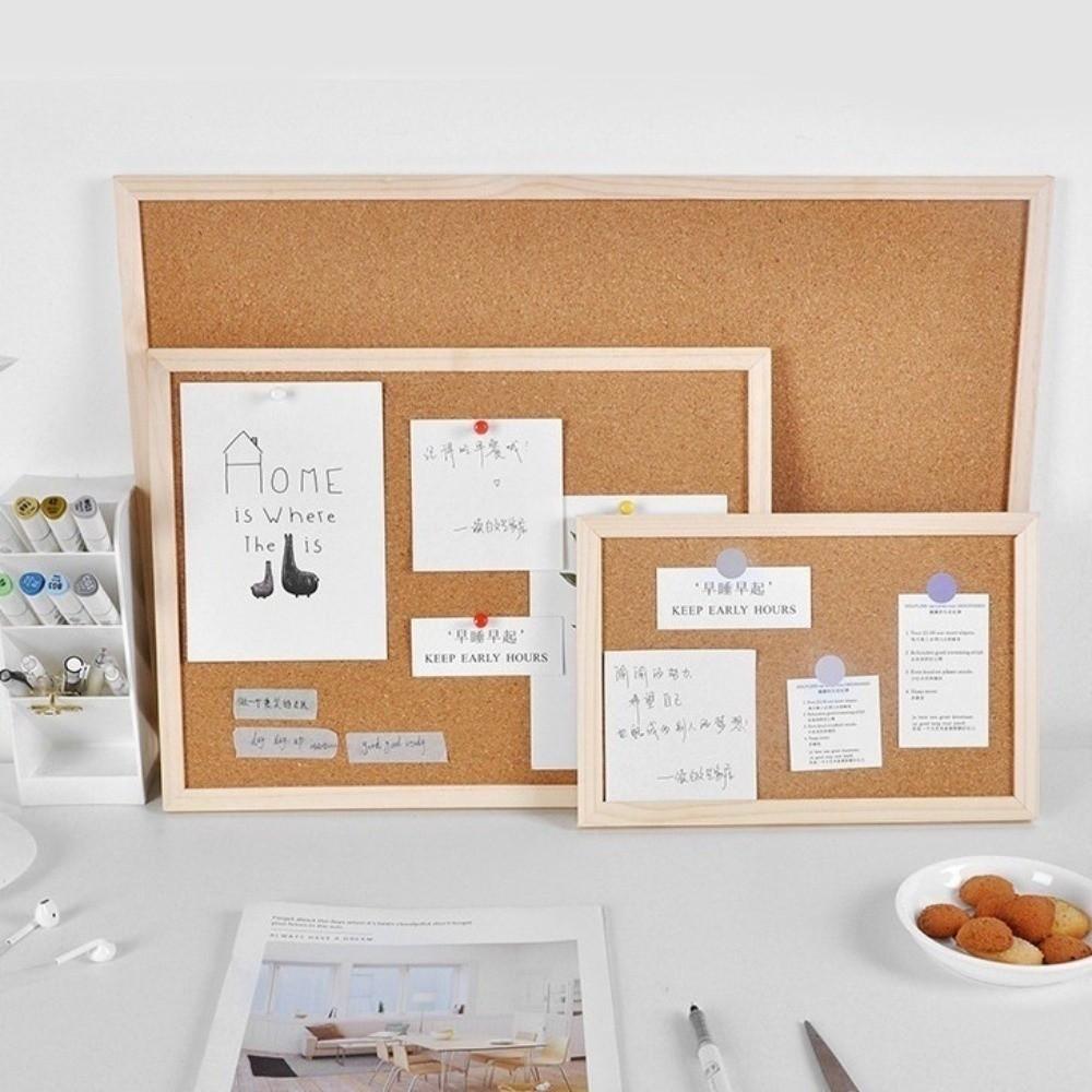 DIY Cork Board Wood Photo Background Pictures Wall Plate Letter Message Boards