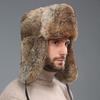 Thickened Faux Rabbit Fur Hat Winter Warm Ushanka Hat New Winter Russian Fur Hat