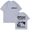 Rock Band Deftones White Pony Double Sided Print Tshirt Unisex Hip Hop Alternative Metal Oversized Streetwear Male Fashion Tshirt