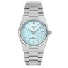 T-Classic PRX Powermatic 80 Stainless Steel Ice Blue Dial Automatic T137.207.11.351.00 100M Women's Watch