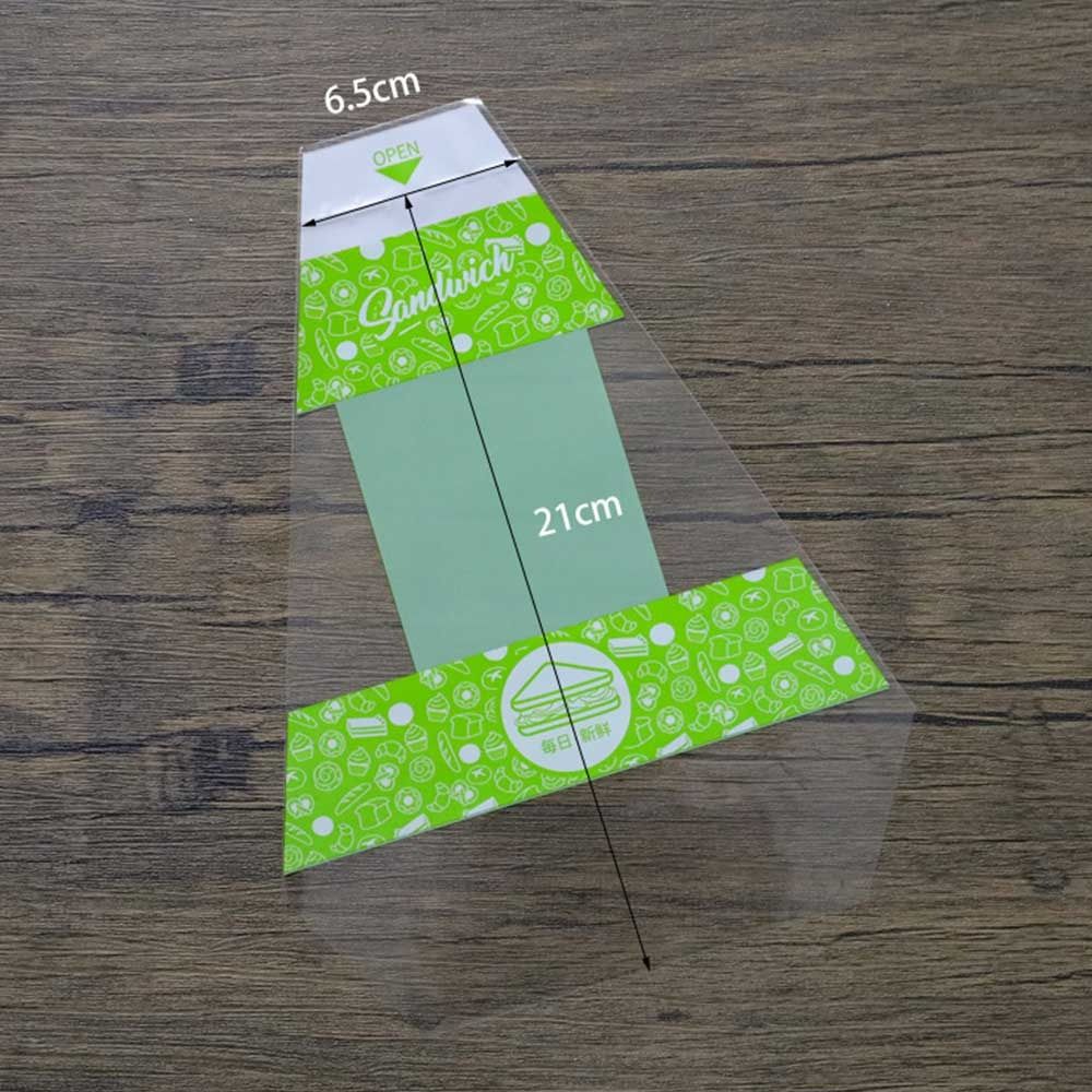 Thick Sandwich Packaging Paper Triangular Baking Bag High Quality Bread Sandwich Bags Food