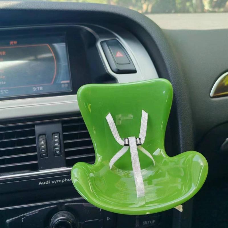 Держатель для фигурки Лабубу в машину - Крепится на воздуховод, Подходит для всех кукол, Вдвойне милый