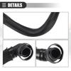 Motoforti Crankcase Vent Hose Tube, PC-V Valve Hose for Mini Cooper 1.6L 2007-2012, Plastic, Part Numbers 11157605186/11157565449, Black